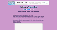 Desktop Screenshot of mahjongtitans.org
